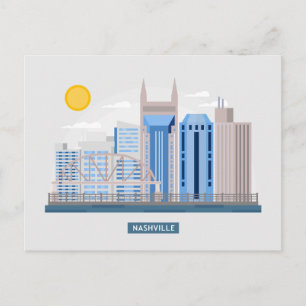 Carte Postale Paysage urbain Skyline   Nashville, Tennessee