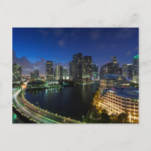 Carte Postale Paysage urbain surélevé de la ville depuis Brickel