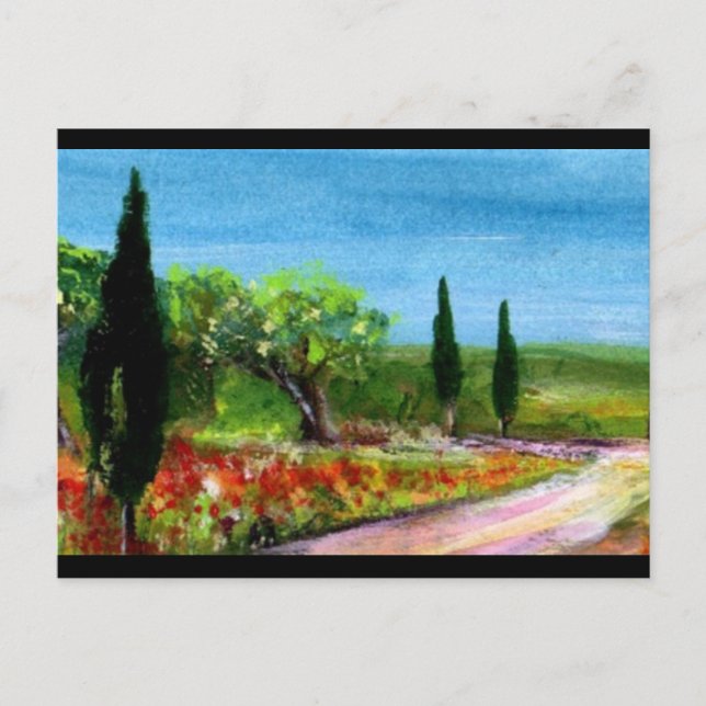 CARTE POSTALE PAYSAGES DE TOSCANE (Devant)