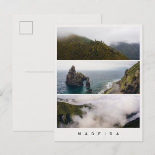Carte Postale Paysages lunatiques de Madère, Collage de photos d