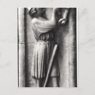 Carte Postale Paysan aiguisant son escroquerie pour