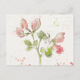 Carte Postale Pea watercolor