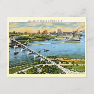 Carte Postale Peace Bridge, Buffalo 1924 Vintage