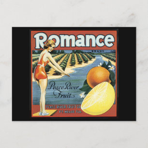 Carte Postale Peace River Fruit Company Crate Étiquette
