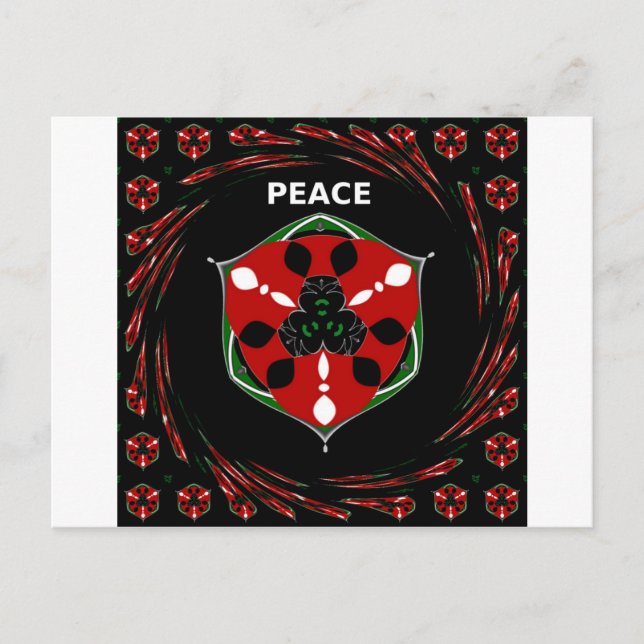 Carte Postale "Peace : with Shield Emblem" (Devant)