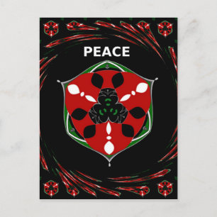 Carte Postale "Peace : with Shield Emblem"