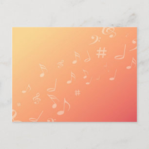 Carte Postale Peach Music
