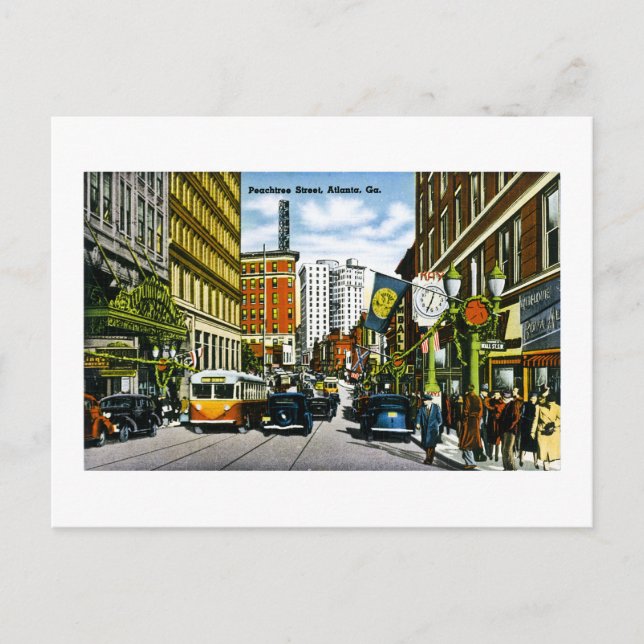 Carte Postale Peachtree Street, Atlanta, GA (Devant)