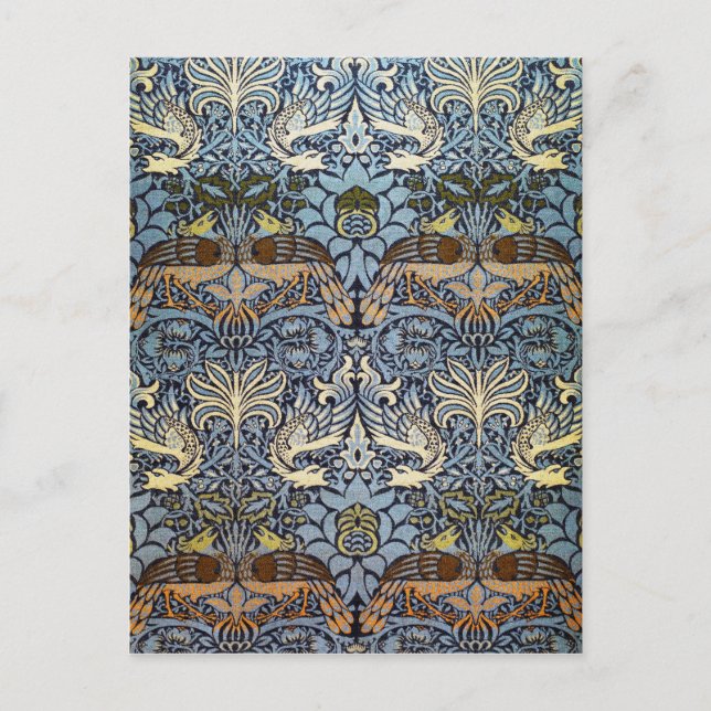 Carte Postale Peacock et Dragon, William Morris (Devant)