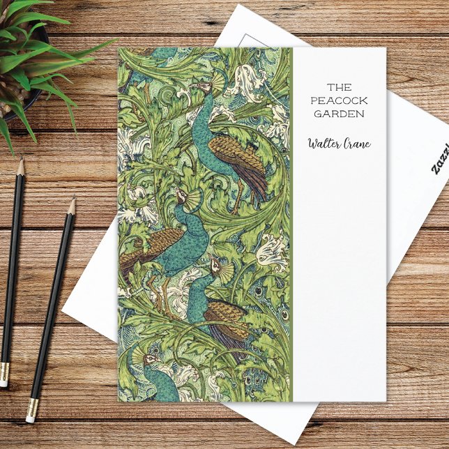 Carte postale Peacock Garden Walter Crane (Créateur téléchargé)