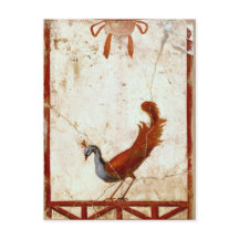 Peacock sur Fresco Ancienne peinture romaine antiq