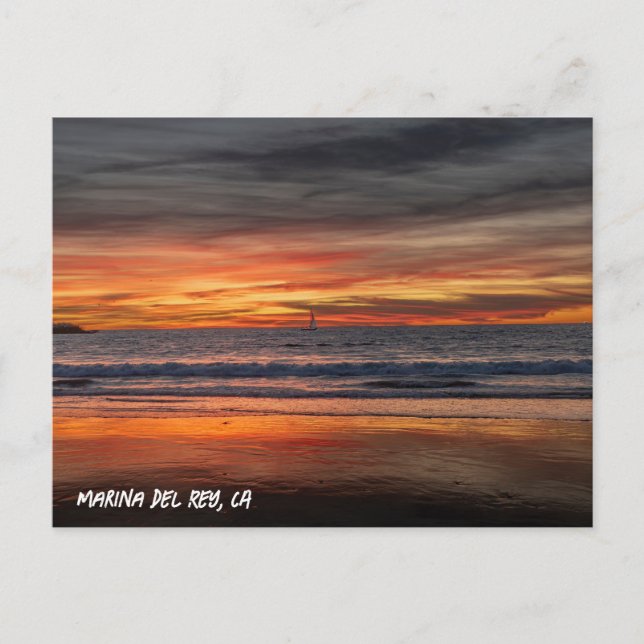 Carte Postale Peak Sunset - Marina Del Rey, CA (Devant)