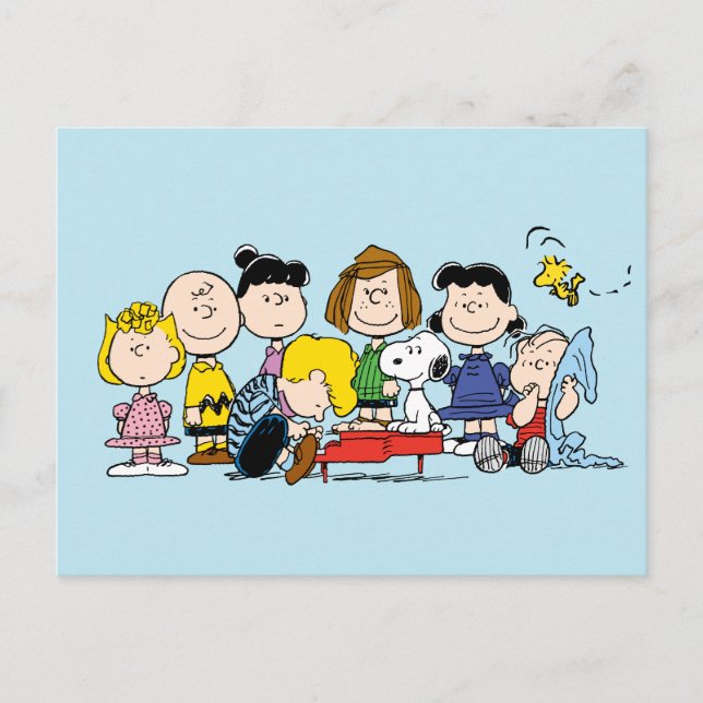 Carte Postale Peanuts | Charlie Brown et sa bande (Devant)