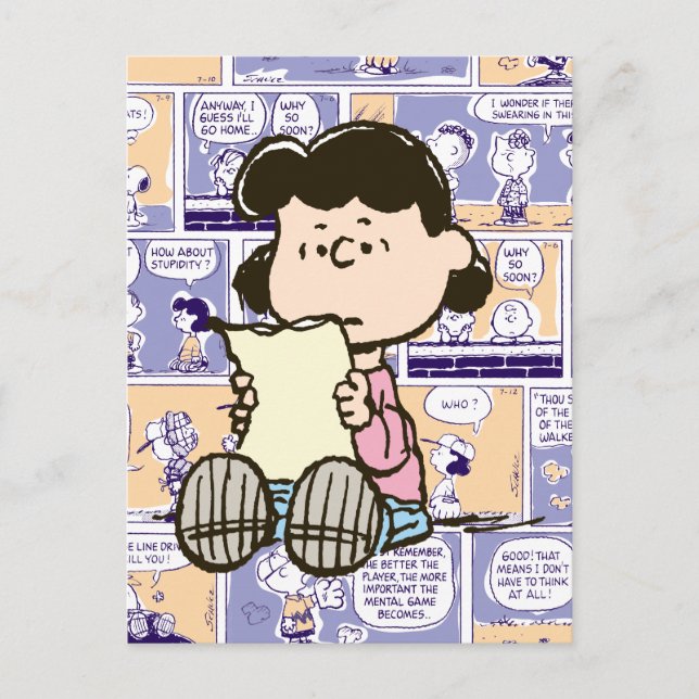 Carte Postale Peanuts | Lucy Modèle de Bande Dessinée (Devant)