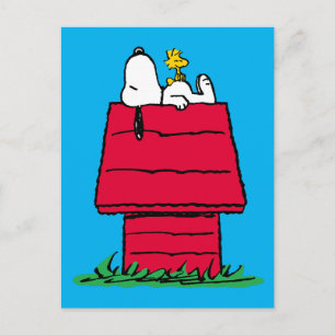 Carte Postale Peanuts   Maison de Snoopy & Woodstock