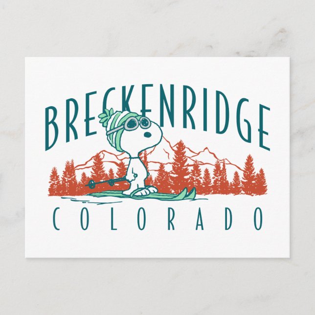 Carte Postale Peanuts | Snoopy Breckenridge Colorado (Devant)