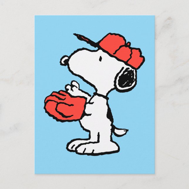 Carte Postale Peanuts | Snoopy qui fait la prise (Devant)