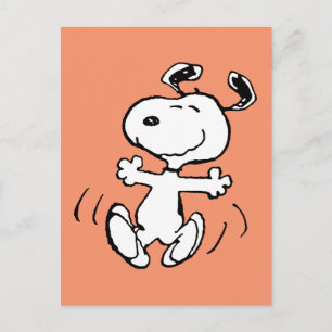 Carte Postale Peanuts   Une danse joyeuse de Snoopy