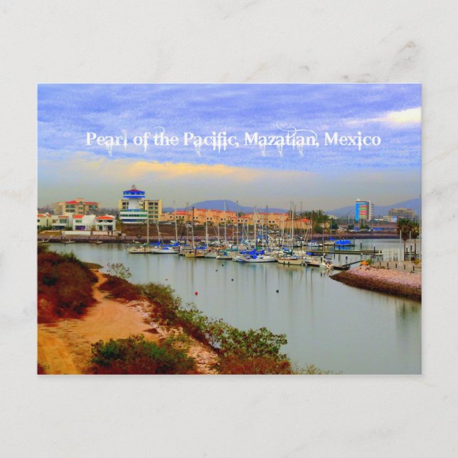 Carte Postale Pearl of the Pacific, Mazatlan Marina de Mexico (Devant)