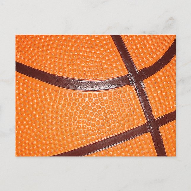 Carte Postale Peau de texture de gros plan du basket (Devant)