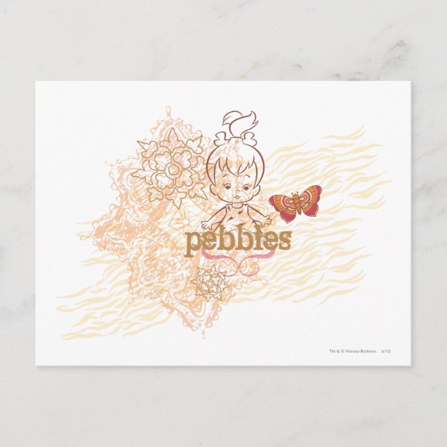 Carte Postale PEBBLES™ Sandy Design (Devant)