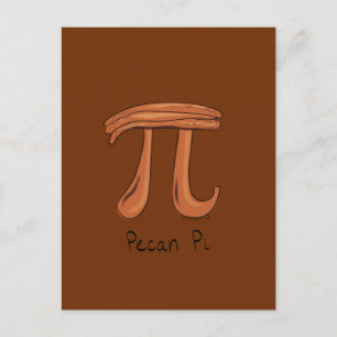 Carte postale Pecan Pi Cute Math Pi Day