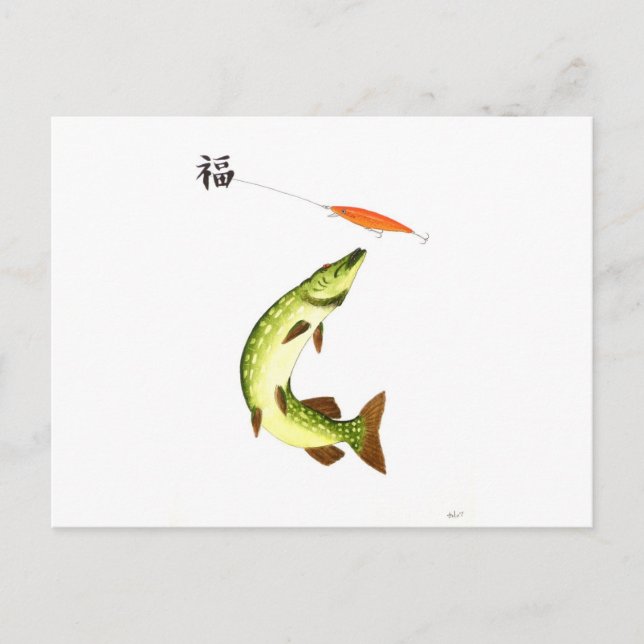 Carte Postale Pêche (Devant)