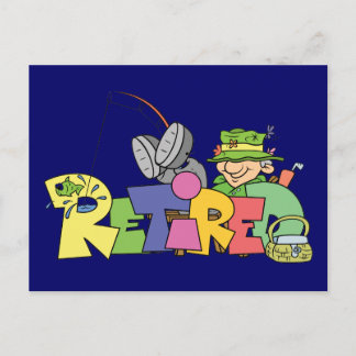 Carte Postale Pêche À La Retraite