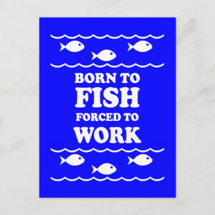 Carte Postale Pêche amusante