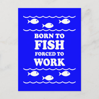 Carte Postale Pêche amusante