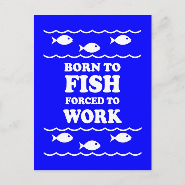 Carte Postale Pêche amusante (Devant)