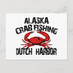 Carte Postale Pêche au crabe hollandais de l'Alaska
