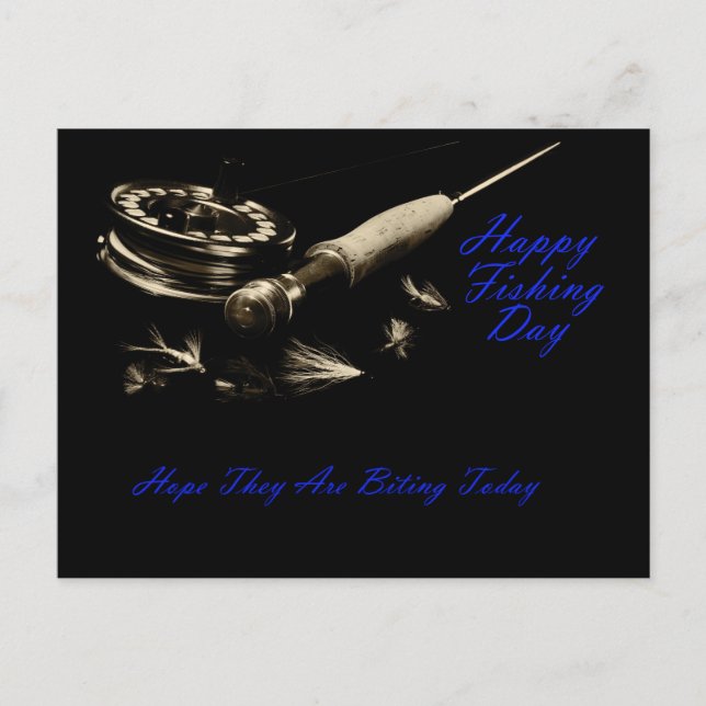 Carte Postale Pêche heureuse (Devant)