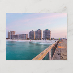 Carte postale Pêche Plage Début Navarre Floride