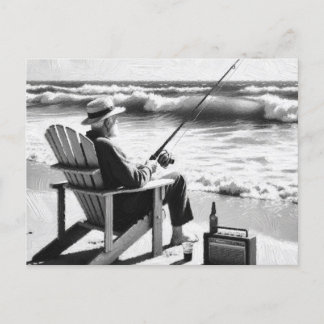 Carte Postale Pêche terminée