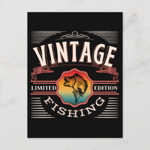 Carte Postale PÊCHE vintage ÉDITION LIMITÉE