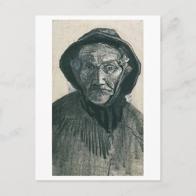 Carte Postale Pêcheur avec Sou'wester, chef, Vincent van Gogh (Devant)
