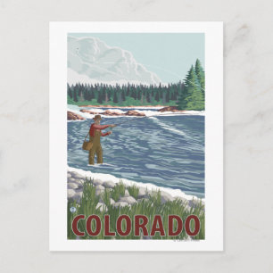 Carte Postale Pêcheur de vol Colorado