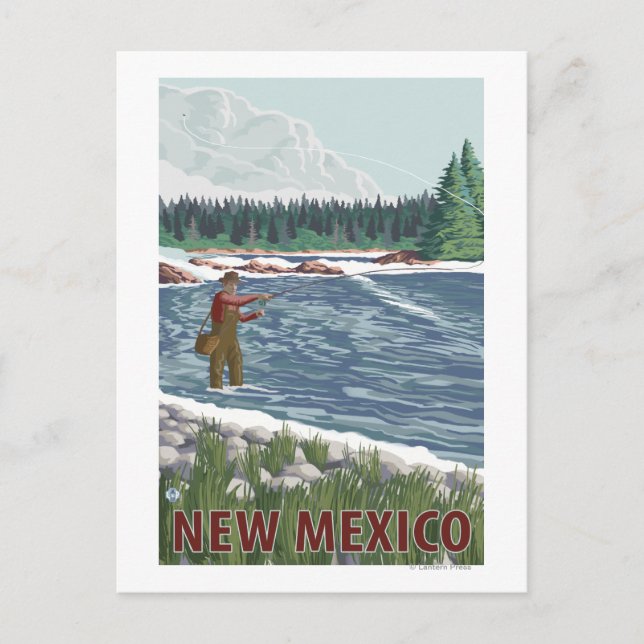 Carte Postale Pêcheur de vol Nouveau-Mexique (Devant)