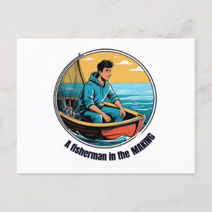 Carte Postale Pêcheur en devenir