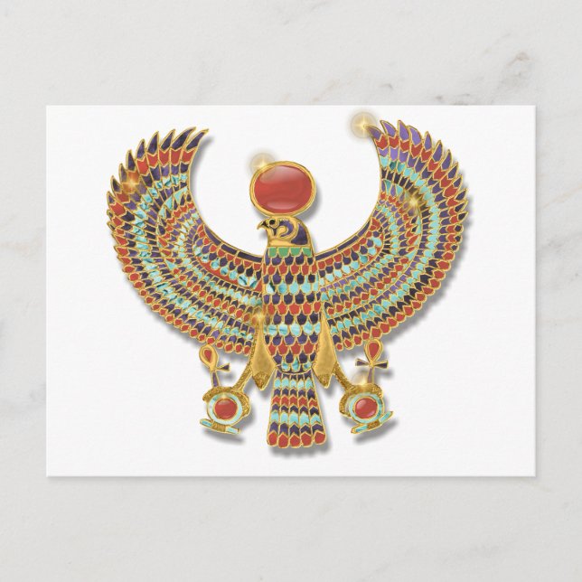 Carte Postale Pectoral du faucon de l'Égypte antique (Devant)