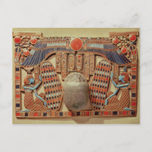 Carte Postale Pectorale ornée du scarabée ailé