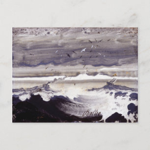Carte Postale Peder Balke Stormy Sea
