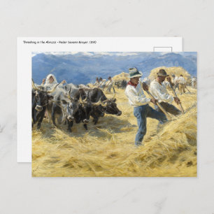Carte Postale Peder Severin Kroyer - Threshing dans les Abruzzes