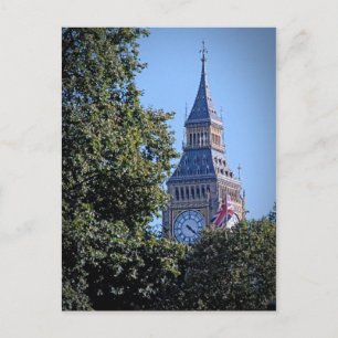 Carte Postale Peek-a-Boo - Big Ben au-dessus des arbres