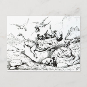 Carte Postale Peeps préhistoriques, 1894