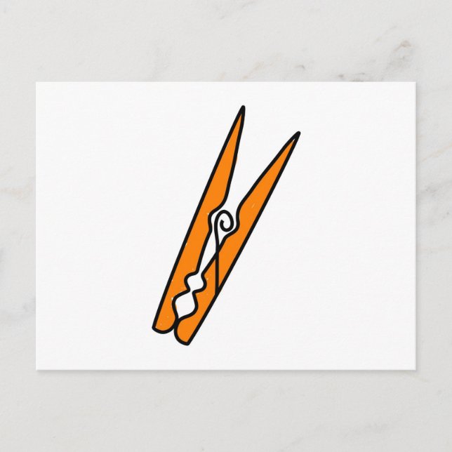 Carte Postale Peg de vêtements (Devant)