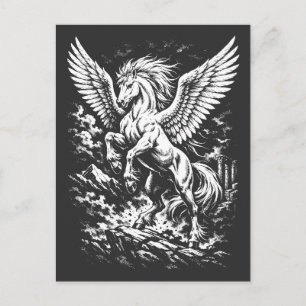 Carte Postale Pégase — Héraut ailé de la tempête
