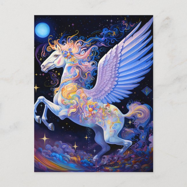 Carte Postale Pegasus Imaginaire Art (Devant)