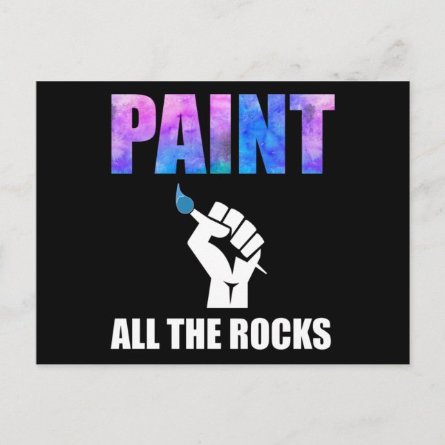Carte Postale Peindre Tous Les Rochers Peinture Rock (Devant)